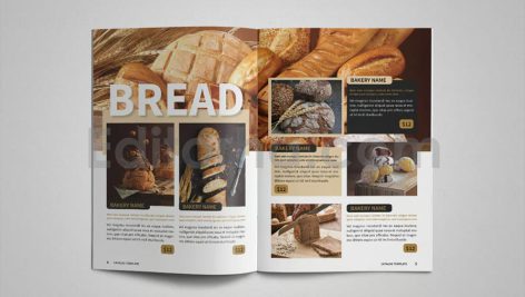 دانلود فایل لایه باز شیرینی و کیک Bakery & Cake Catalog Template