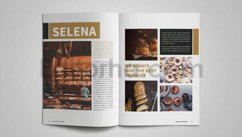 دانلود فایل لایه باز شیرینی و کیک Bakery & Cake Catalog Template