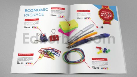 دانلود فایل لایه باز کاتالوگ محصولات نوشت افزاری Stationery Catalog