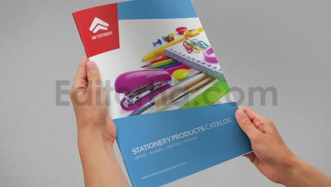 دانلود فایل لایه باز کاتالوگ محصولات نوشت افزاری Stationery Catalog