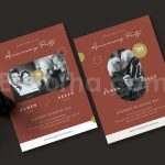 دانلود فایل لایه باز کارت دعوت سالگرد ازدواج Wedding Anniversary Invitation