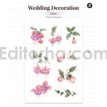 دانلود لایه باز کارت دعوت عروسی حاشیه دار کلاسیک با قاب عکس عروس و داماد