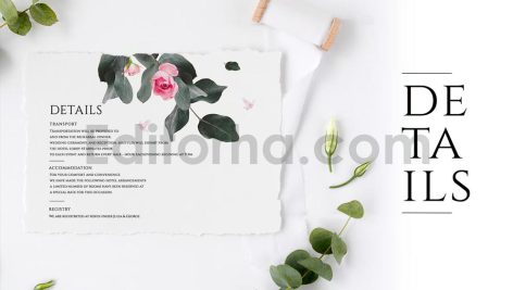 دانلود لایه باز مجموعه کارت دعوت عروسی خاص با گل رز صورتی لاکچری