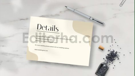 دانلود لایه باز مجموعه کارت دعوت عروسی ساده و مینیمال با قاب عکس عروس و داماد