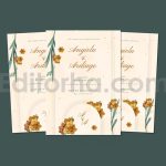 دانلود فایل لایه باز کارت دعوت عروسی گلدار زیبا Elegant Wedding Invitation