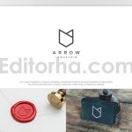دانلود فایل لایه باز لوگوی فلش مدرن Arrow Logo
