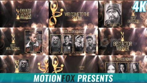 پروژه آماده افترافکت: وله اعلام جوایز و کاندیدا Awards Show