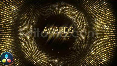 پروژه آماده داوینچی ریزالو: تایتل اعلام جوایز جشنواره Awards Titles