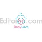 دانلود فایل لایه باز لوگو فروشگاه کودک و نوزاد Baby Love Logo