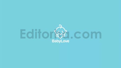 دانلود فایل لایه باز لوگو فروشگاه کودک و نوزاد Baby Love Logo