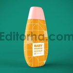 موکاپ بطری شامپو بچه1