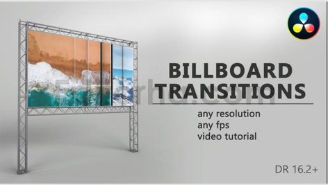 پروژه آماده داوینچی ریزالو: ترانزیشن بیلبورد Billboard Transitions