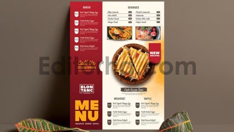 فایل لایه باز منوی غذای کافی شاپ4