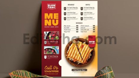 فایل لایه باز منوی غذای کافی شاپ3