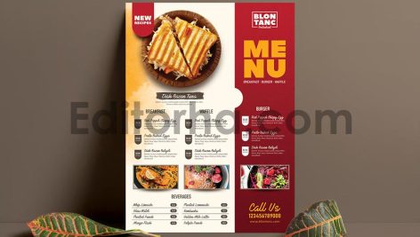 فایل لایه باز منوی غذای کافی شاپ2