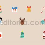 دانلود پروژه آماده افترافکت: آیکون انیمیشن کریسمس Christmas Icons