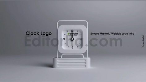 پروژه آماده افترافکت: لوگوموشن ساعت Clock Logo