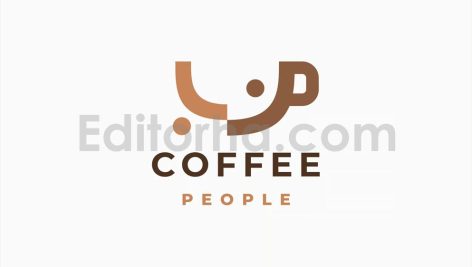 دانلود فایل لایه باز لوگو قهوه و کافی شاپ Coffee People Logo