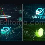 دانلود پروژه آماده افترافکت: لوگوموشن ارز دیجیتال Crypto Logo Reveal