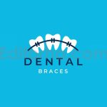 دانلود فایل لایه باز لوگو ارتودنسی دندان Dental Braces Logo