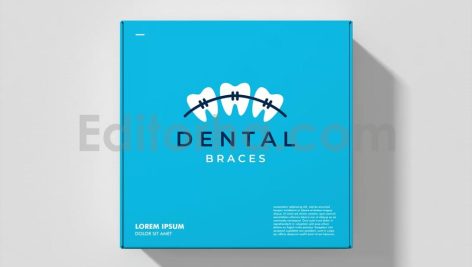 دانلود فایل لایه باز لوگو ارتودنسی دندان Dental Braces Logo