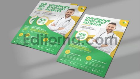 تراکت تبلیغاتی خدمات پزشکی4