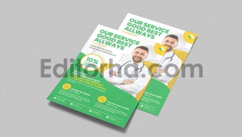 تراکت تبلیغاتی خدمات پزشکی3