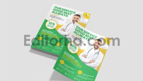 تراکت تبلیغاتی خدمات پزشکی2