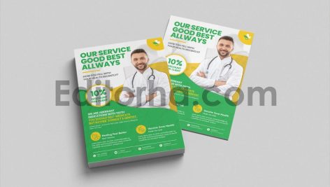 تراکت تبلیغاتی خدمات پزشکی1