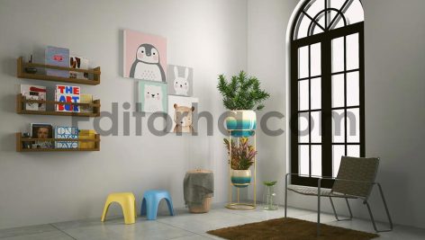 موکاپ اتاق کودک15
