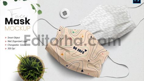 موکاپ ماسک صورت