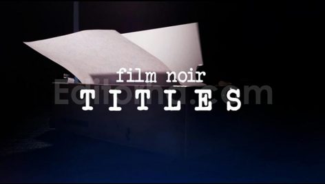 پروژه افترافکت: تیتراژ فیلم نوآر Film Noir Titles