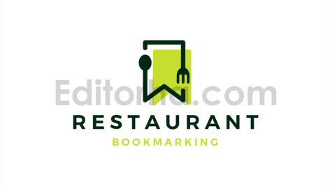 دانلود فایل لایه باز لوگوی غذا و رستوران Food Bookmark Logo
