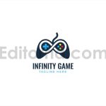 دانلود فایل لایه باز لوگو بازی و گیم نت طرح بی نهایت Infinity Game Logo