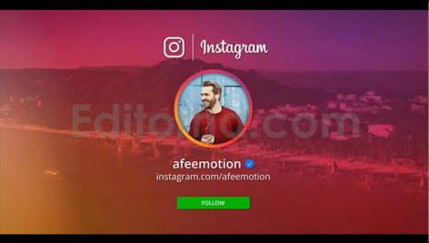 دانلود پروژه آماده افترافکت: تیزر تبلیغاتی صفحه اینستاگرام Instagram Promo