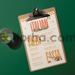 طرح لایه باز منوی رستوران-کافه4