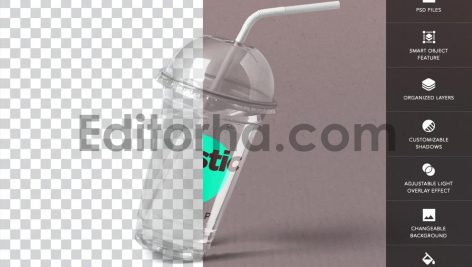 موکاپ لیوان پلاستیکی2
