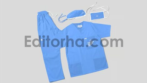 موکاپ لباس پزشکی6