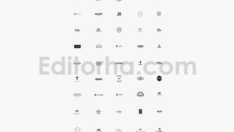 دانلود فایل لایه باز پک 100طرح لوگو مینیمال 100 Minimal Logos
