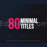 دانلود پروژه آماده افترافکت: پکیج تایتل مینیمال Minimal Titles Pack