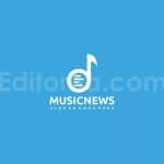 دانلود فایل لایه باز لوگو اخبار موسیقی Music News Logo
