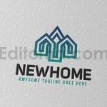 دانلود فایل لایه باز لوگوی املاکی و مسکن New Home