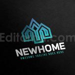 دانلود فایل لایه باز لوگوی املاکی و مسکن New Home