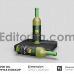 موکاپ بطری روغن زیتون1