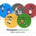 دانلود پروژه آماده افترافکت: آیکون پیکتوگرام ورزشی Pictogram Sports Icons