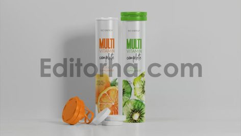 موکاپ بطری قرص پلاستیکی3