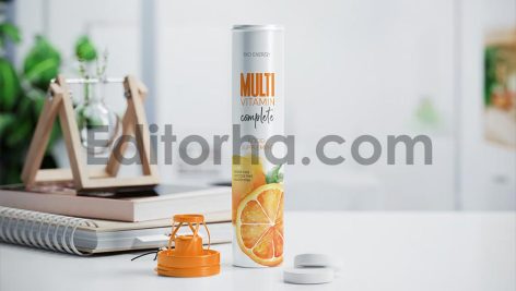 موکاپ بطری قرص پلاستیکی5