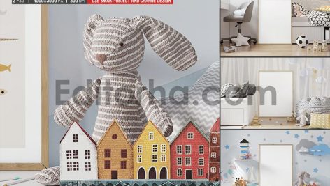 موکاپ پوستر اتاق کودک3