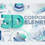 دانلود پروژه آماده افترافکت: اینفوگرافی سه بعدی شرکتی 3D Corporate Elements