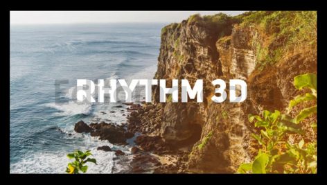دانلود پروژه آماده افترافکت: وله عکس سه بعدی Rhythm 3D Opener